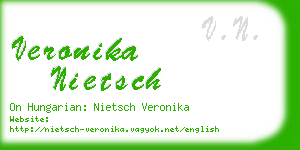 veronika nietsch business card